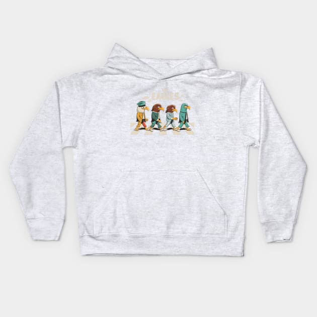 the eagles band retro Kids Hoodie by Aldrvnd